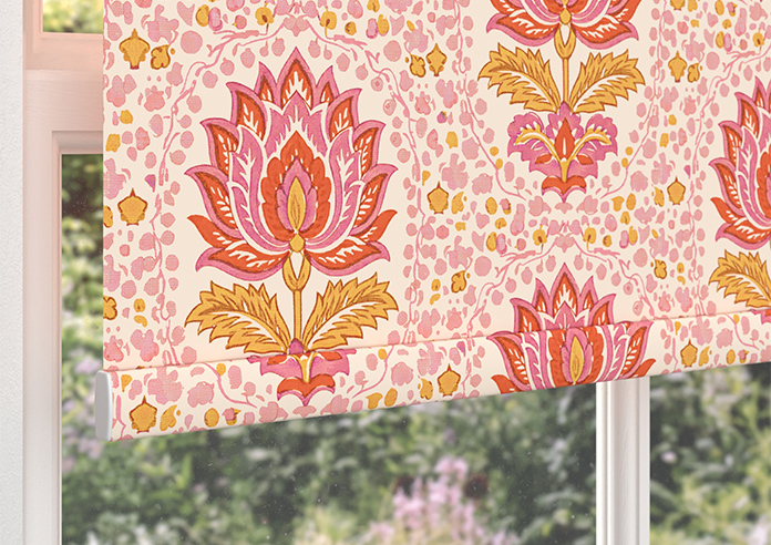 Petal & Block Lotus Blossom, Sunset - Roller Blind - Image 4